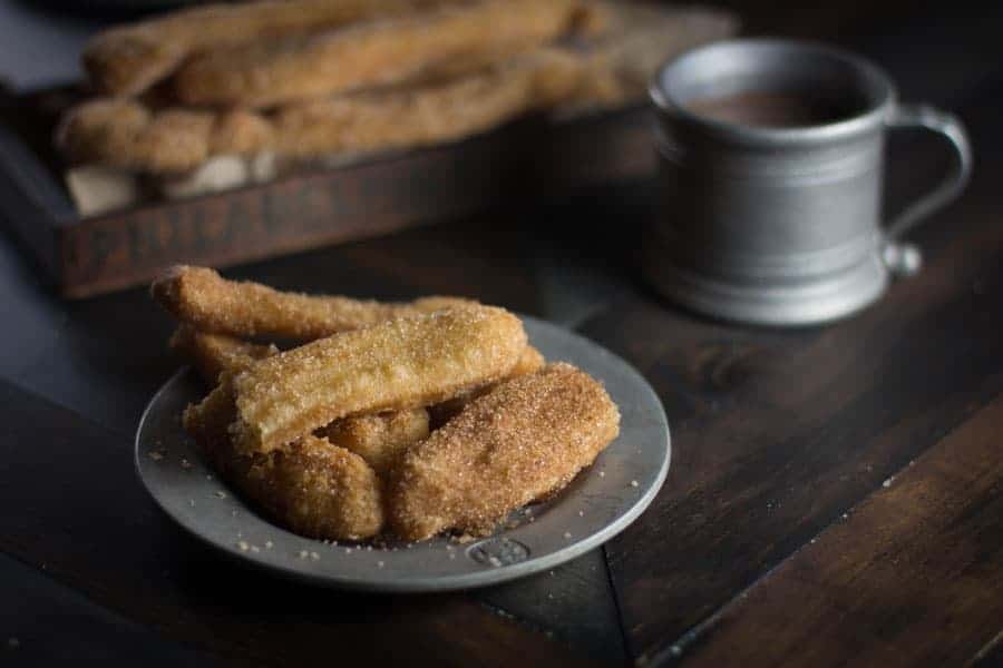 Gluten free churros and chocolate dipping sauce recipe