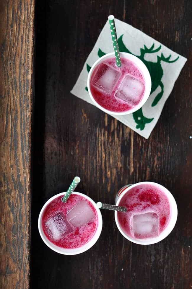 If you make this raspberry-prickly pear agua fresca just for the color that will be enough but as a bonus it also tastes amazing and is super refreshing!
