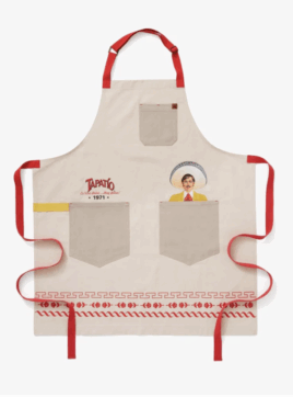 A Tapatio hot sauce apron