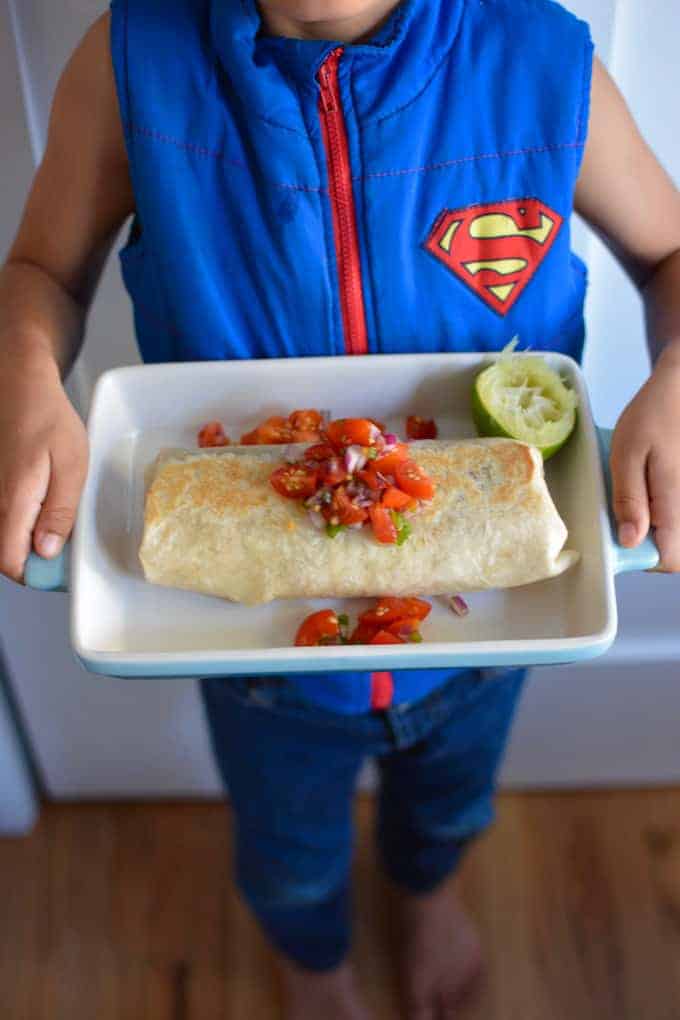 Step-by-step instructions will show you how to make a comfort food classic: the Beef and Bean Burrito. A supersized family favorite for hungry bellies!