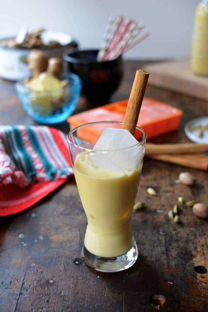 Rompope is the Mexican version of eggnog, the creamy, sweet Christmas drink. This non-alcoholic version is made with cardamom, nutmeg, and fresh ginger.
