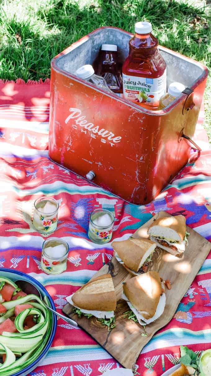 These 5 Picnic Essentials are the foods you'll pack over and over again this summer. A menu so delicious and easy, you'll be picnicking on the regular. #ad #picnic #picnicrecipes #picnicfoods #picnicideas