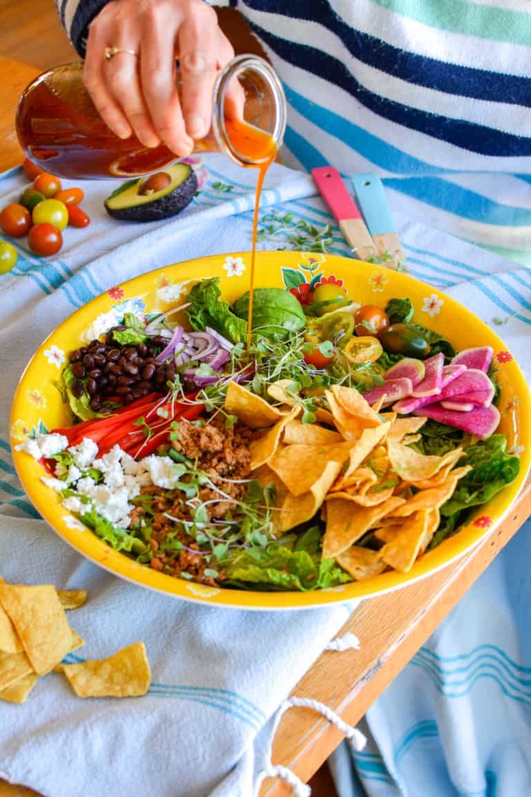 The BEST Sweet Citrus Taco Salad Dressing Recipe - ¡HOLA! JALAPEÑO