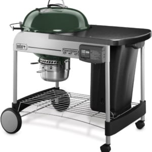 green Weber grill