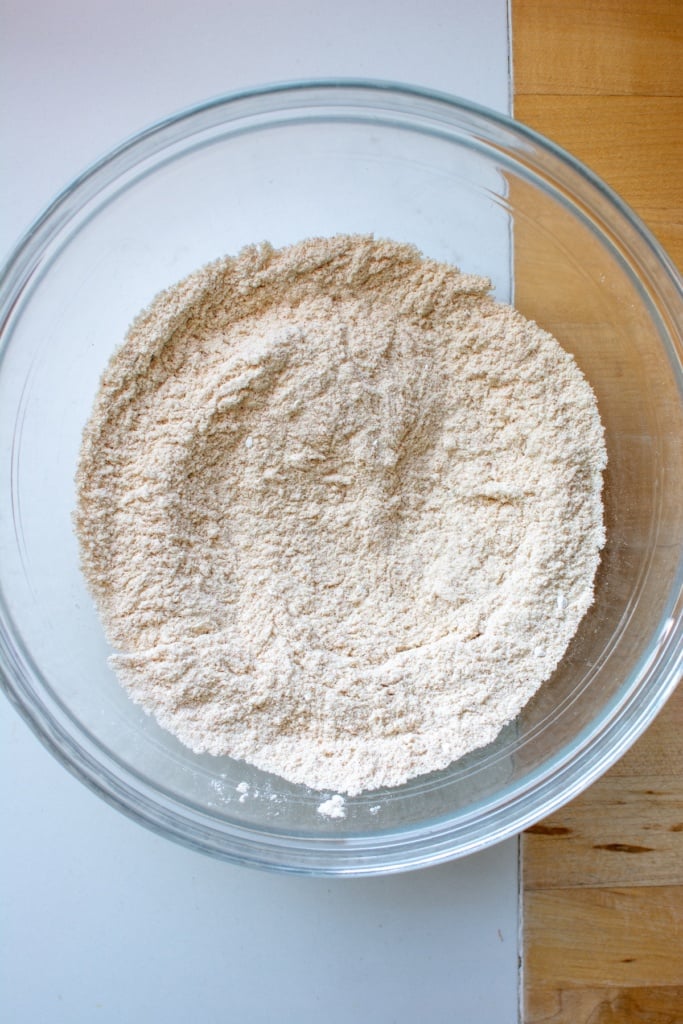 the dry ingredients in a bowl