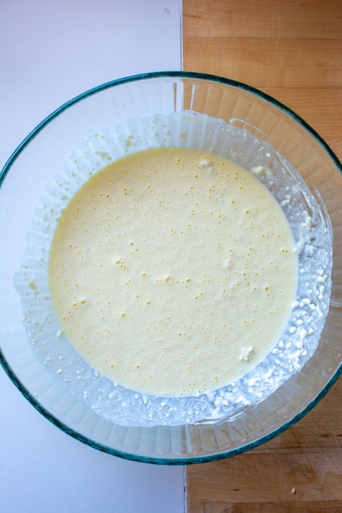 the wet ingredients in a bowl