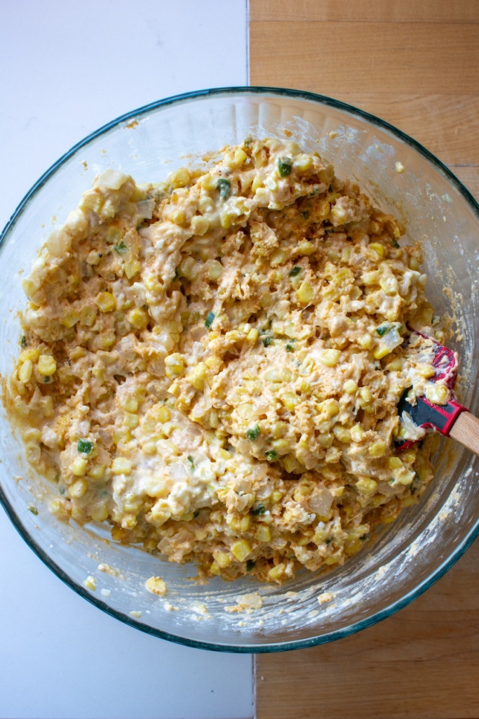 The batter mixed together