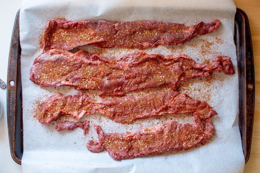 carne asada rub on skirt steak