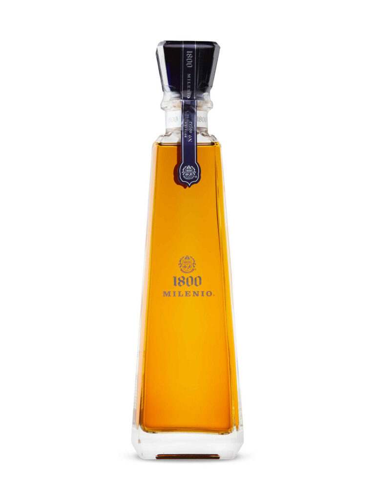 Bottle of 1800 Milenio Extra Añejo tequila