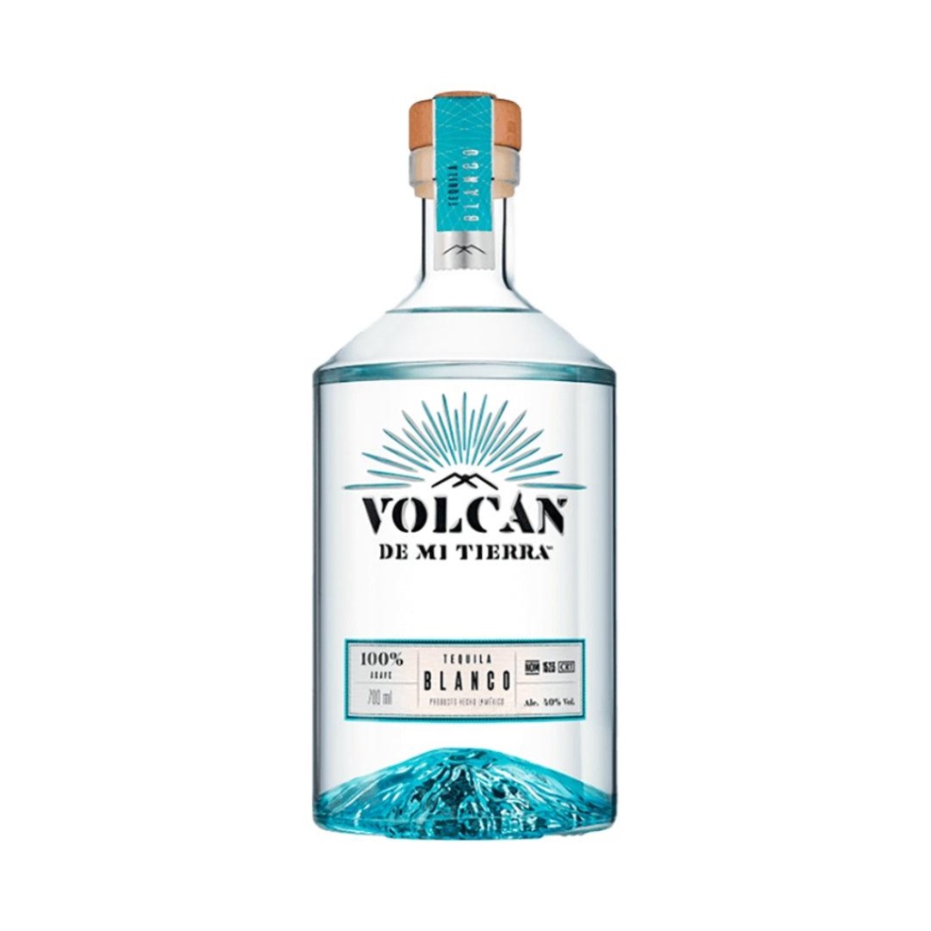 Bottle of Volcan de Mi Tierra Blanco tequila