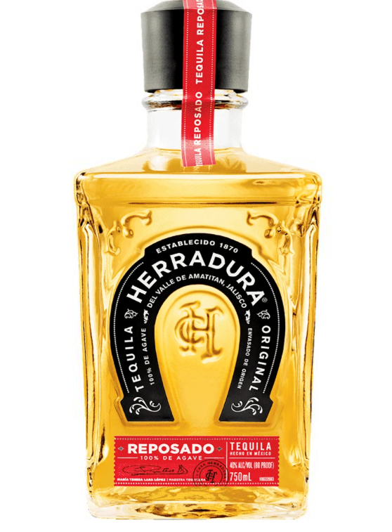 Bottle of Herradura Reposado tequila