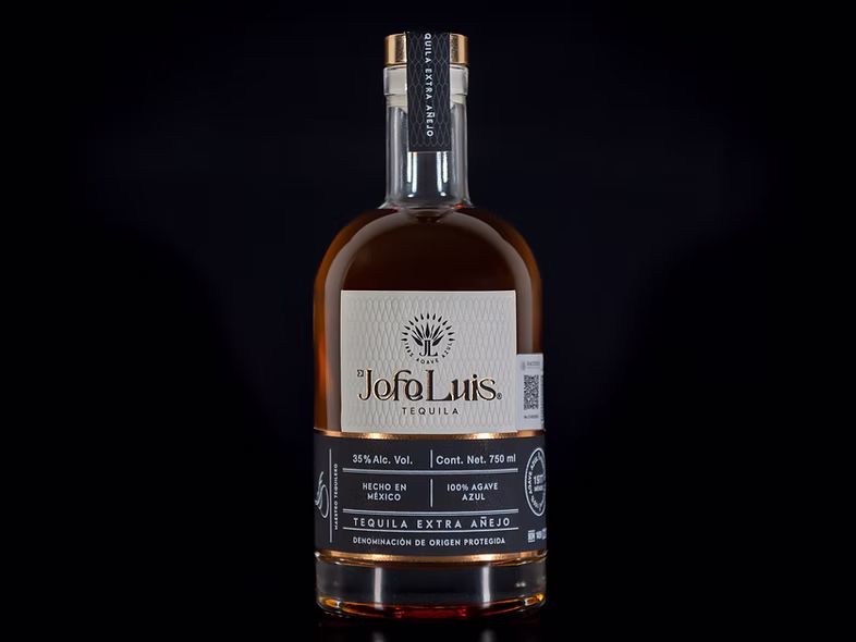 Bottle of El Jefe Luis Extra Añejo tequila