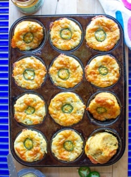 Mexican cornbread recipe in muffin tins