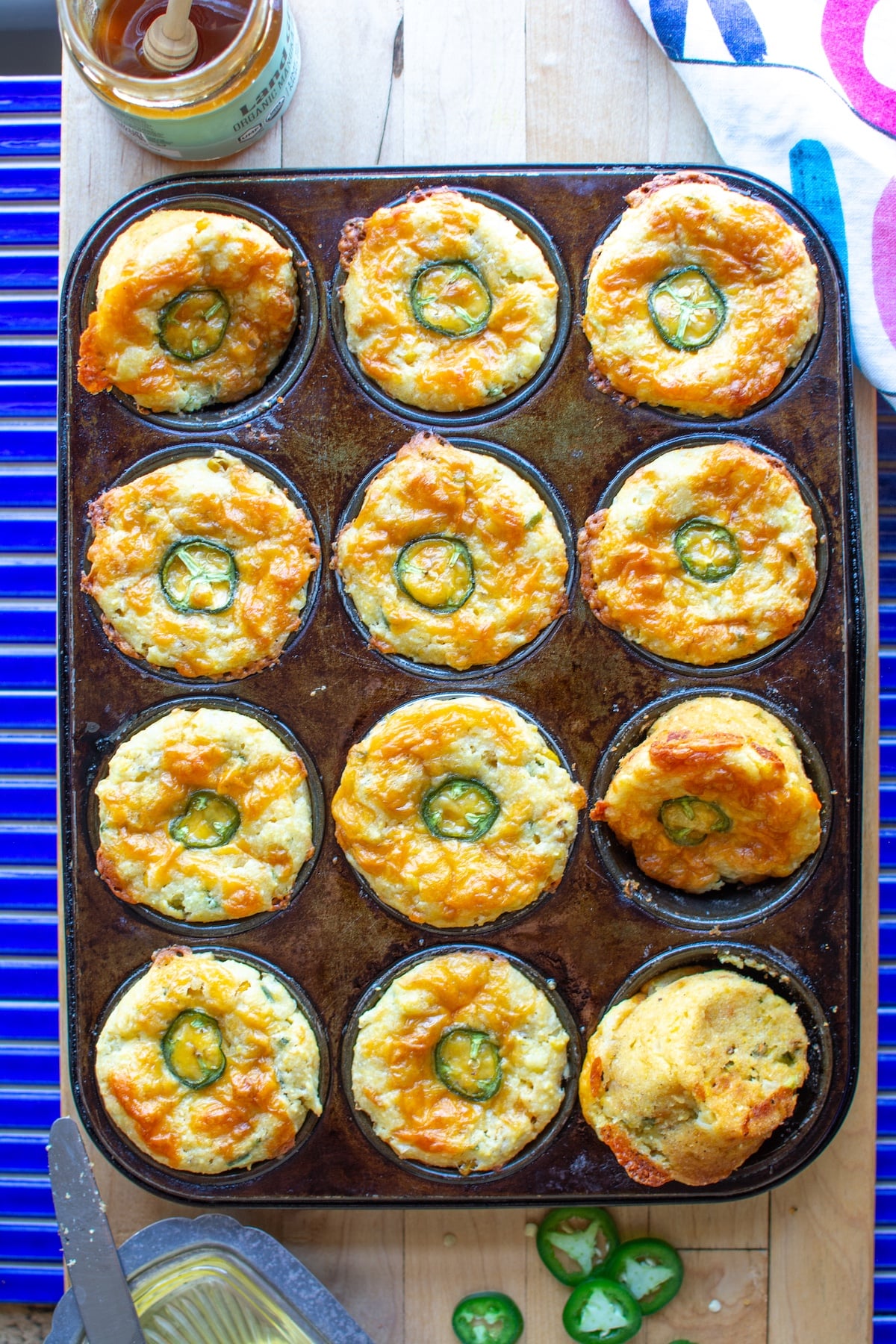 Mexican cornbread recipe in muffin tins