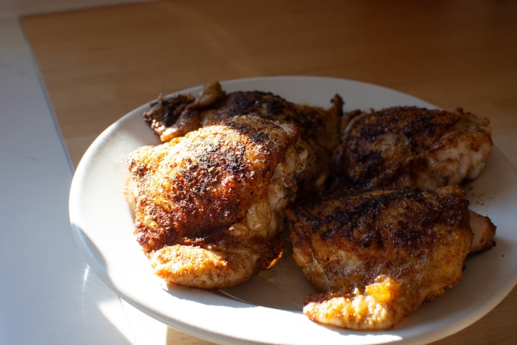 browned chicken on a plate